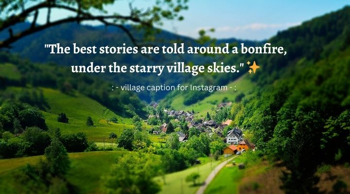 village caption for Instagram