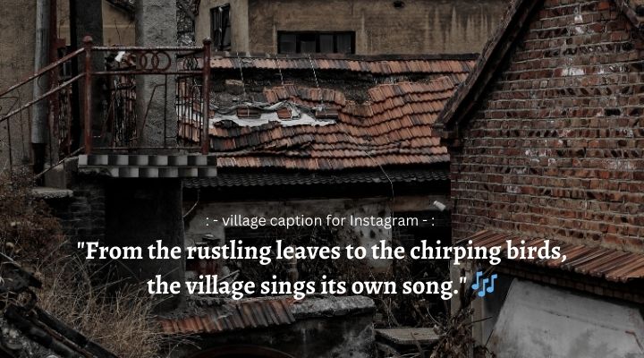 village caption for Instagram