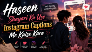 Haseen Shayari Ka Use Instagram Captions Me Kaise Kare
