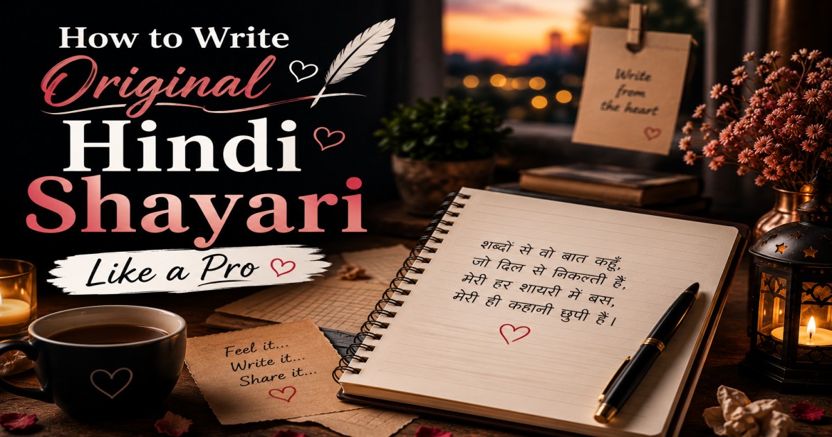 How to write original Hindi Shayari like a pro